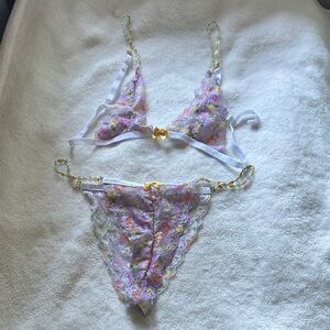 Floral Lace Lingerie Set